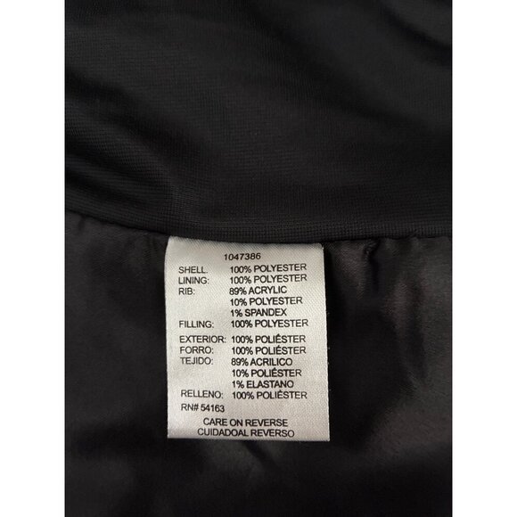 Andrew Marc Vest Womens Quilted Blue Vest Black Side Panels & Zip Pockets size S - Picture 5 of 10